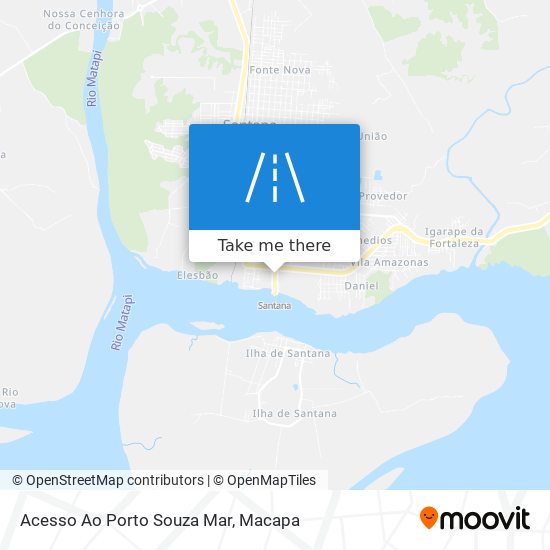Mapa Acesso Ao Porto Souza Mar