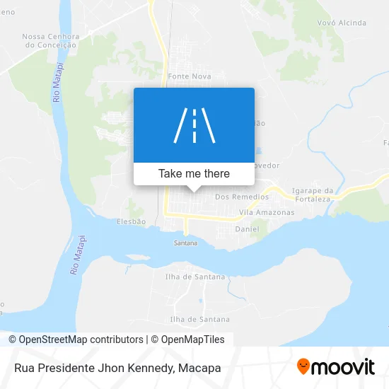 Rua Presidente Jhon Kennedy map
