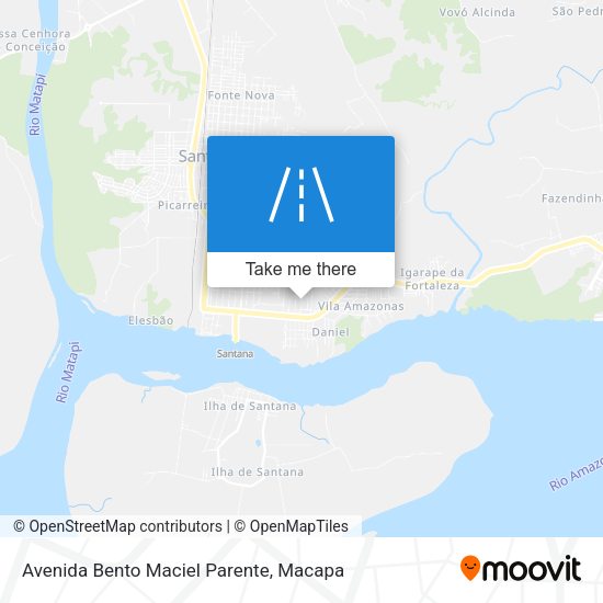 Mapa Avenida Bento Maciel Parente