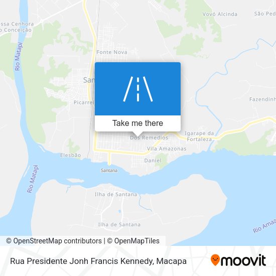 Mapa Rua Presidente Jonh Francis Kennedy