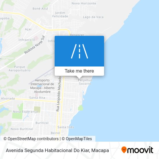 Avenida Segunda Habitacional Do Kiar map