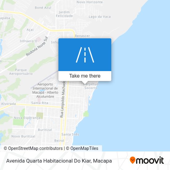 Avenida Quarta Habitacional Do Kiar map