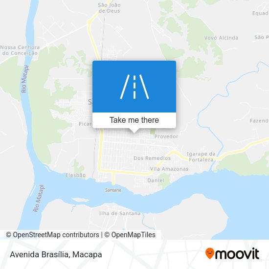 Mapa Avenida Brasília