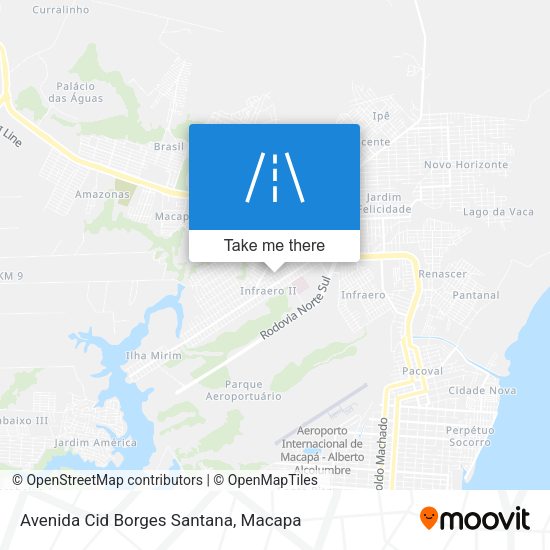 Mapa Avenida Cid Borges Santana