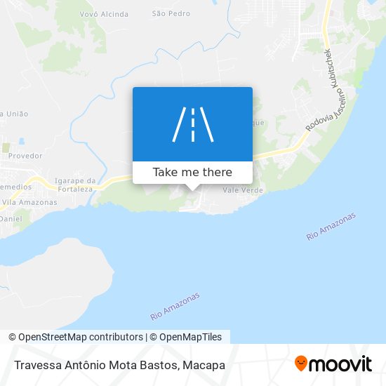 Mapa Travessa Antônio Mota Bastos