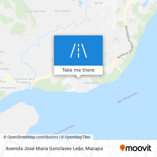 Mapa Avenida José Maria Gonclaves Leão