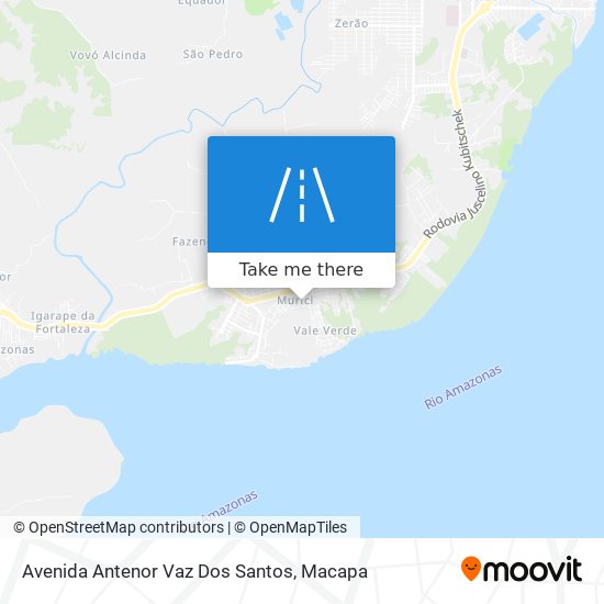 Mapa Avenida Antenor Vaz Dos Santos
