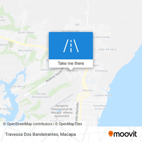 Mapa Travessa Dos Bandeirantes