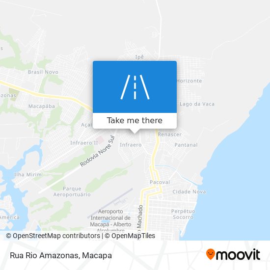 Mapa Rua Rio Amazonas