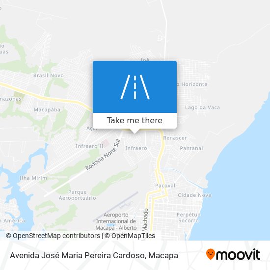Mapa Avenida José Maria Pereira Cardoso