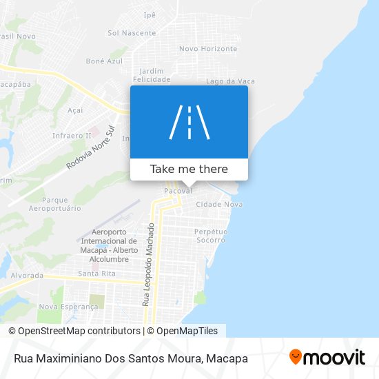 Mapa Rua Maximiniano Dos Santos Moura