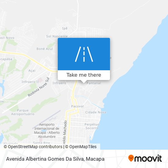 Mapa Avenida Albertina Gomes Da Silva