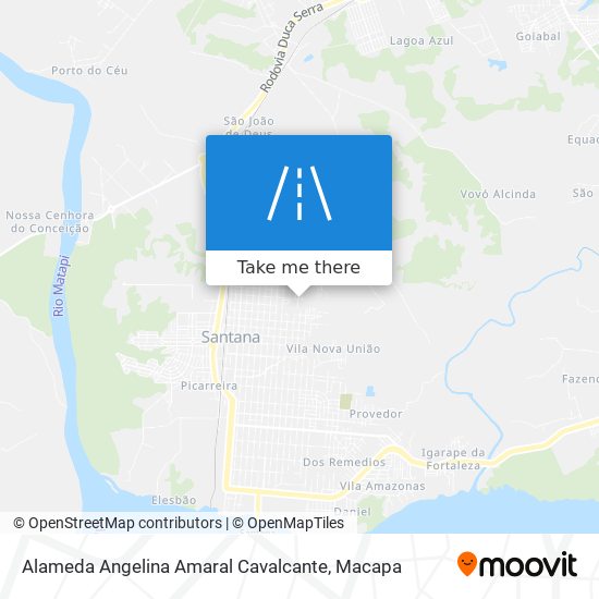 Mapa Alameda Angelina Amaral Cavalcante