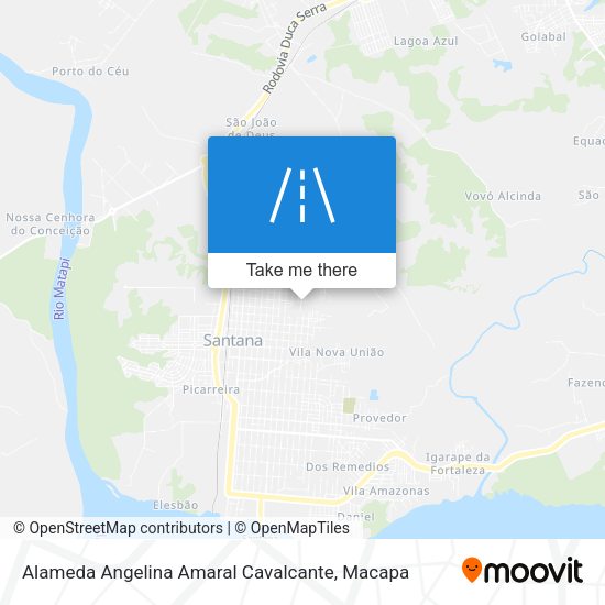 Alameda Angelina Amaral Cavalcante map