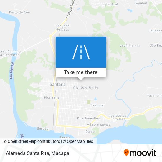 Mapa Alameda Santa Rita