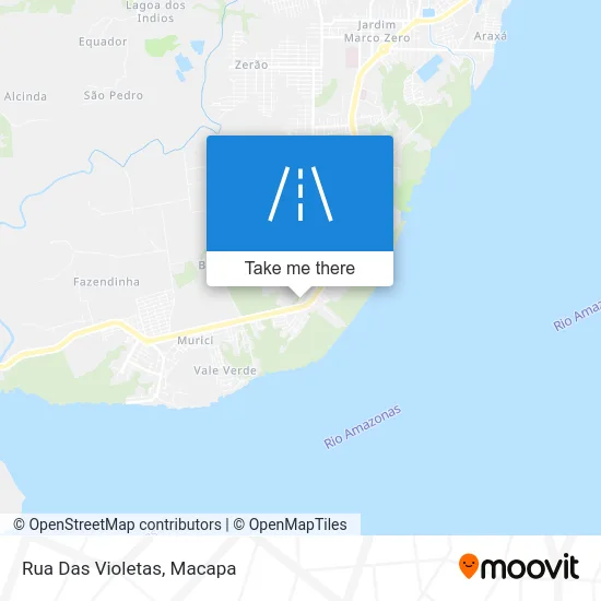 Rua Das Violetas map