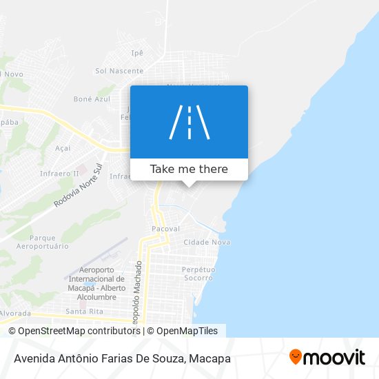 Mapa Avenida Antônio Farias De Souza