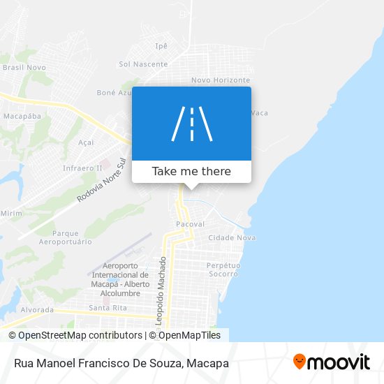 Mapa Rua Manoel Francisco De Souza