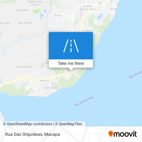 Rua Das Orquídeas map