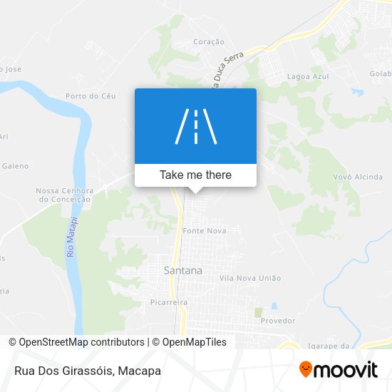 Mapa Rua Dos Girassóis