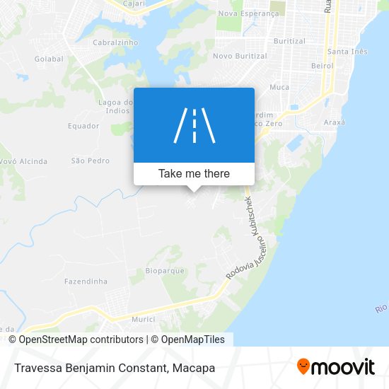 Mapa Travessa Benjamin Constant