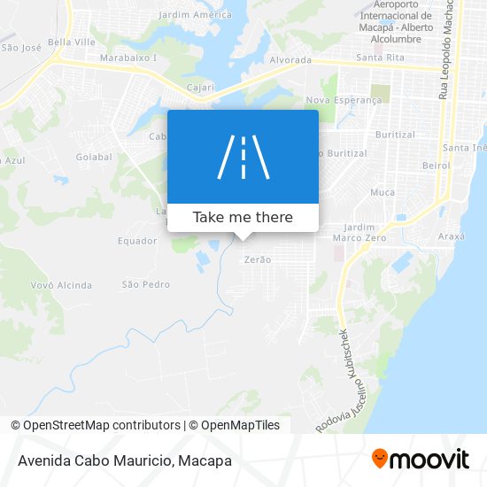 Mapa Avenida Cabo Mauricio