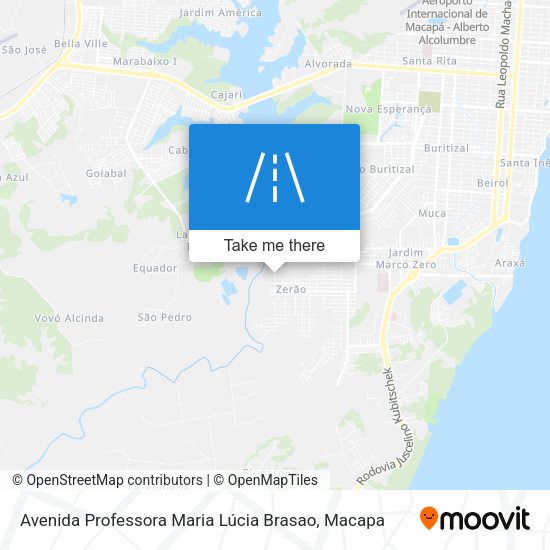 Avenida Professora Maria Lúcia Brasao map