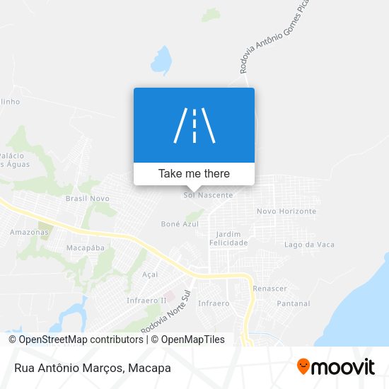 Rua Antônio Marços map