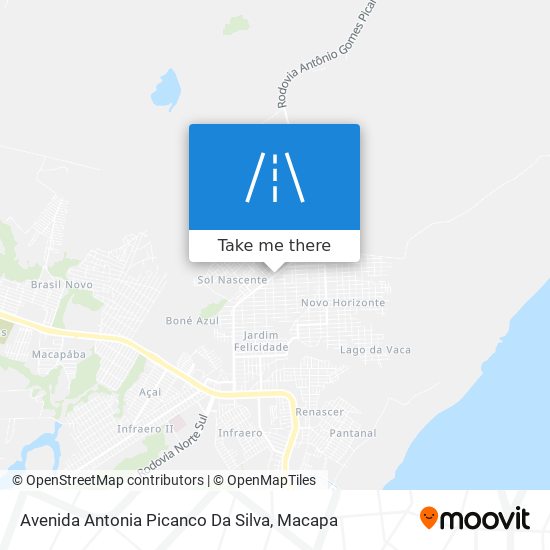 Mapa Avenida Antonia Picanco Da Silva