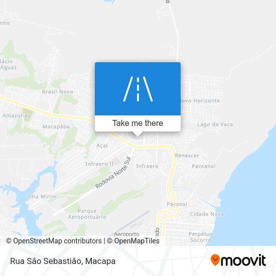 Rua São Sebastião map