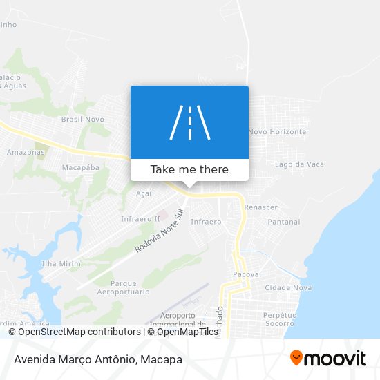 Mapa Avenida Março Antônio