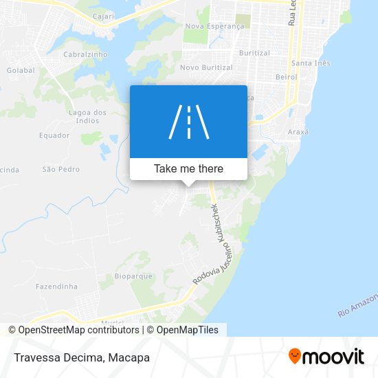 Mapa Travessa Decima