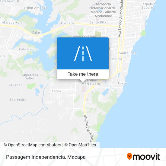 Passagem Independencia map