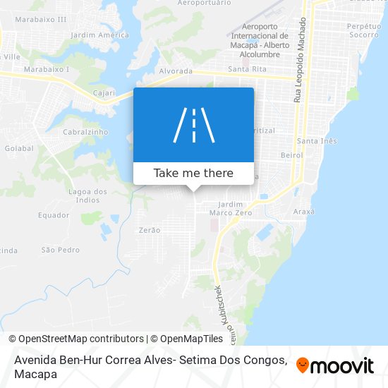 Mapa Avenida Ben-Hur Correa Alves- Setima Dos Congos