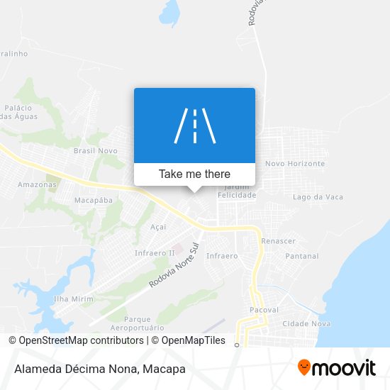 Alameda Décima Nona map