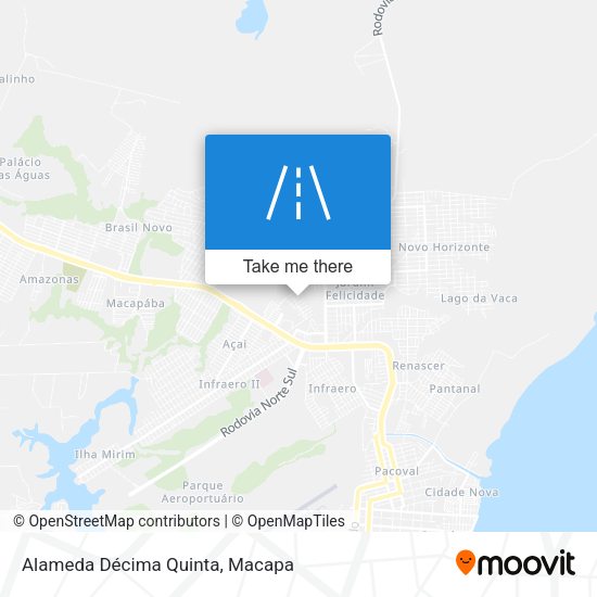 Alameda Décima Quinta map
