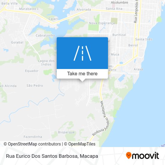Rua Eurico Dos Santos Barbosa map