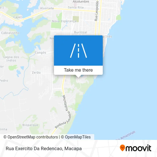 Rua Exercito Da Redencao map