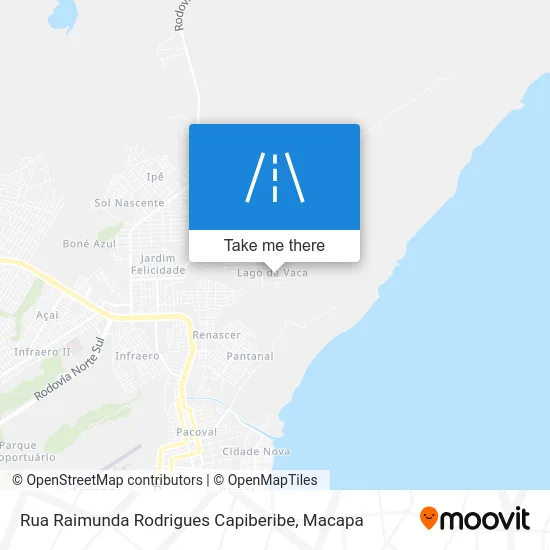 Rua Raimunda Rodrigues Capiberibe map