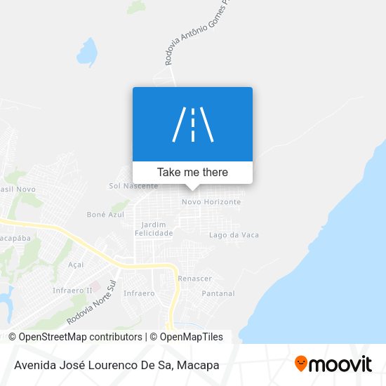 Mapa Avenida José Lourenco De Sa