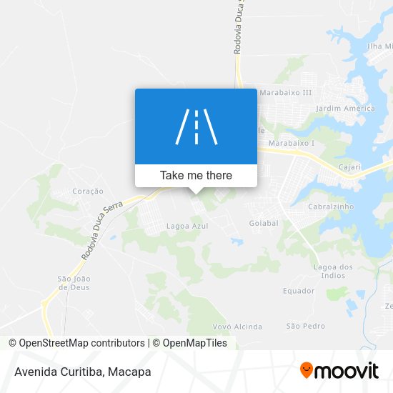 Mapa Avenida Curitiba