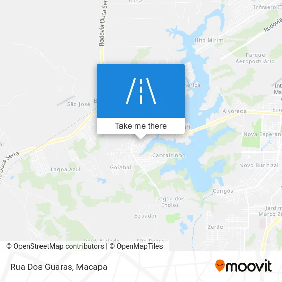 Rua Dos Guaras map