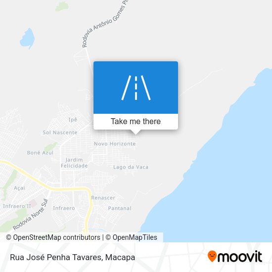 Mapa Rua José Penha Tavares