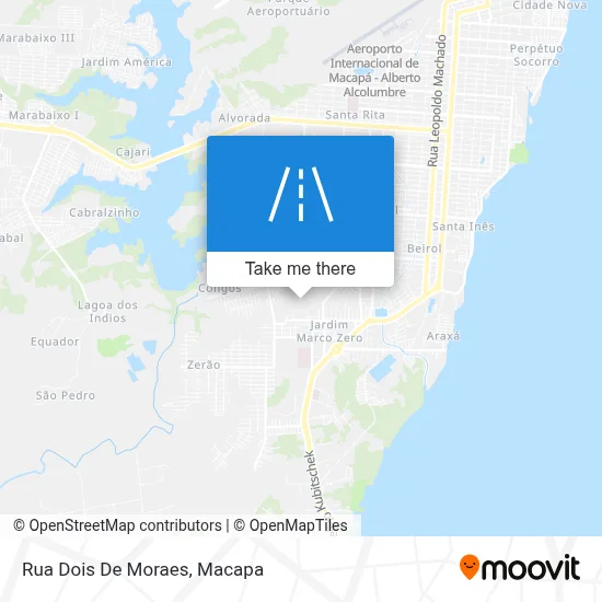 Rua Dois De Moraes map