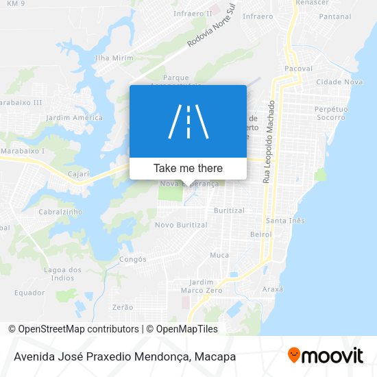 Avenida José Praxedio Mendonça map