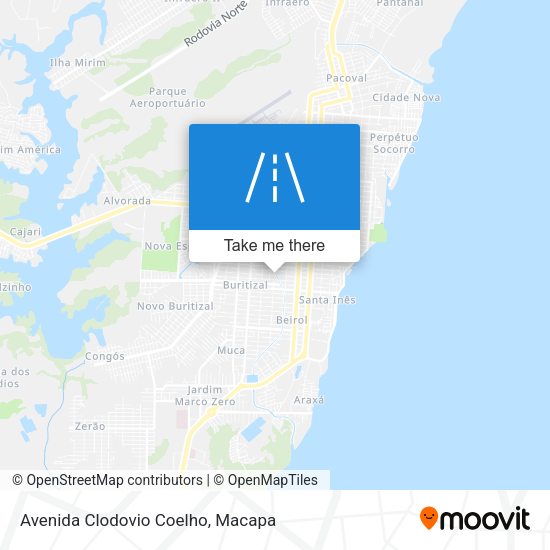 Mapa Avenida Clodovio Coelho