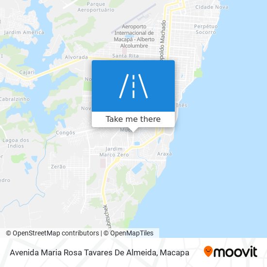 Mapa Avenida Maria Rosa Tavares De Almeida