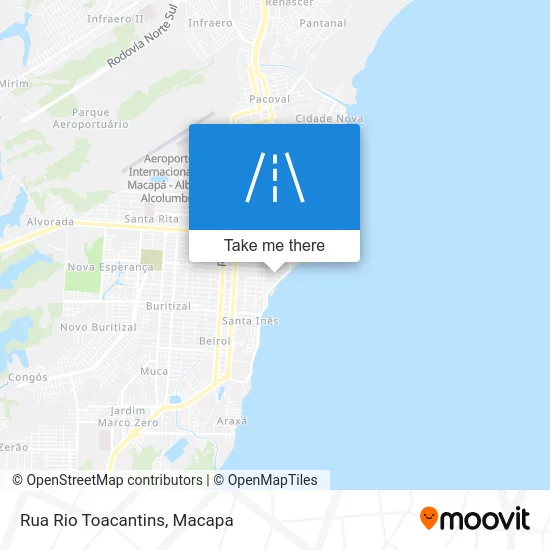 Rua Rio Toacantins map