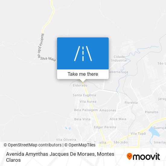 Mapa Avenida Amynthas Jacques De Moraes