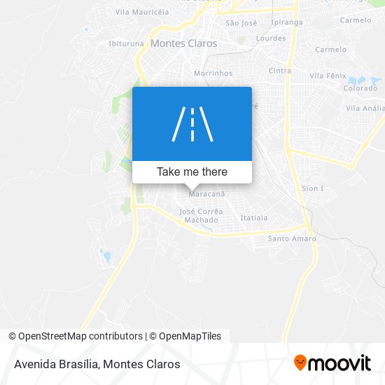 Mapa Avenida Brasília